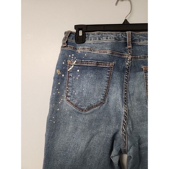 Sanctuary Social Standard Womens‎ Denim Sparkle Splatter Jean 8/29 - Picture 7 of 10